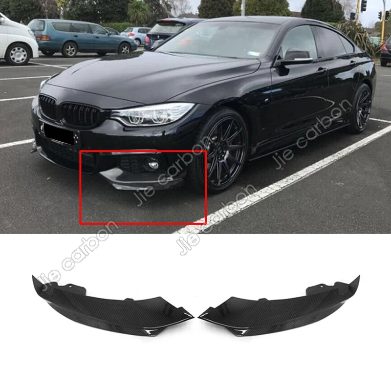 Для BMW 4 серии F32 F33 435i M Sport Coupe Convertible 2014-2016 углеродное волокно передние Угловые
