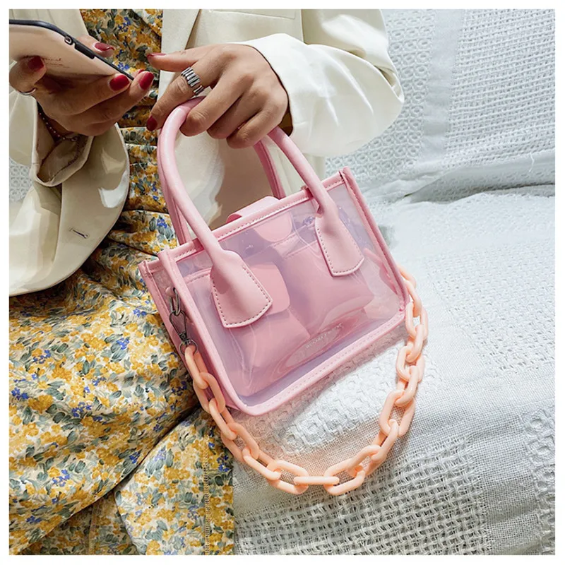 Прозрачный кошелек сумка-мессенджер через плечо с регулируемым ремешком женская