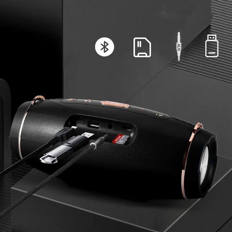 Мощный сабвуфер портативное радио FM Беспроводная Bluetooth-колонка музыкальная
