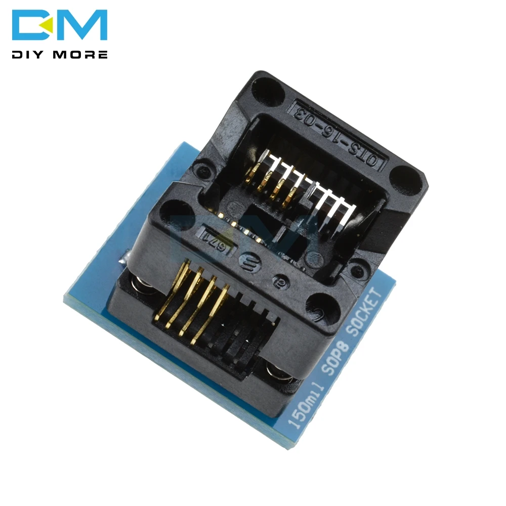 SOIC8 SOP8 для DIP8 адаптер программатора EZ на европейскую розетку Diy Kit Электронная Модуль платы блока программного управления 150mil