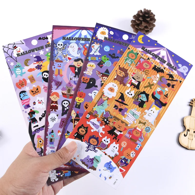 20 pcs/1lot Kawaii Stationery Stickers Halloween Day Funny Diary Decorative Mobile Scrapbooking DIY Craft | Канцтовары для офиса и