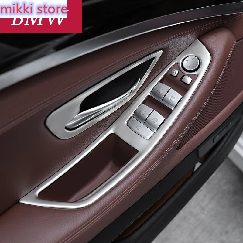 

Chrome Car Inner Door Window Switch Button Trim Cover For BMW 1 2 3 4 5 7 Series X1 X3 X4 X5 X6 F30 F10 F15 F16 F34 F07 F01
