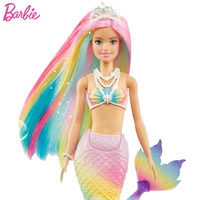 original barbie dreamtopia crayola mermaid barbie doll toys for girls butterfly princess diy painting baby dolls gift play house