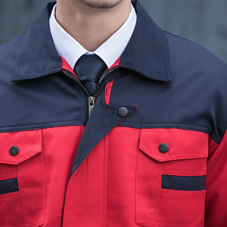 Сшитая цветная Рабочая форма комбинезон с длинными рукавами мужская и женская