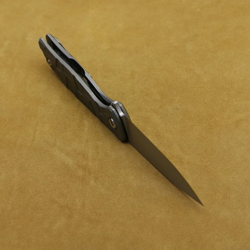Складной нож GREEN THORN T образный F95 Flipper лезвие D2 титановая рукоятка подшипник