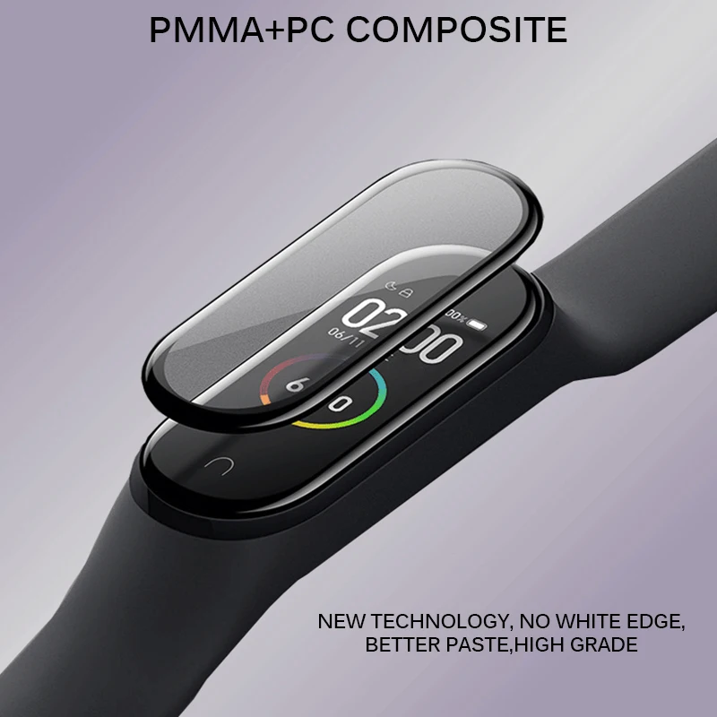 1 шт. Защитная закаленная пленка для Xiaomi Mi Band 4 умный Браслет полное покрытие