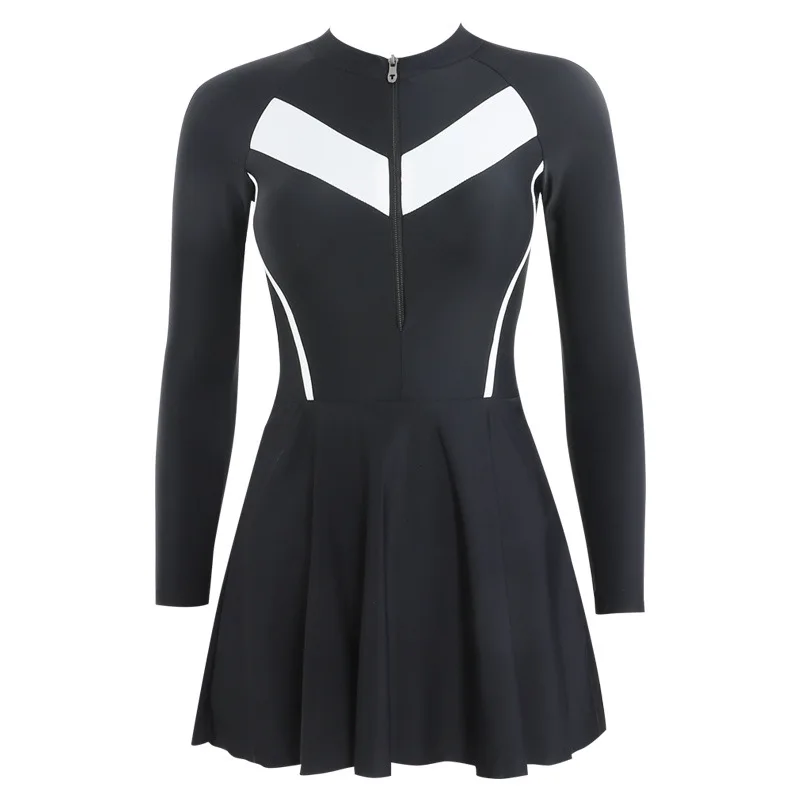 

women long sleeve is prevented bask in skirt conjoined pants are collect waist belly show thin springs students