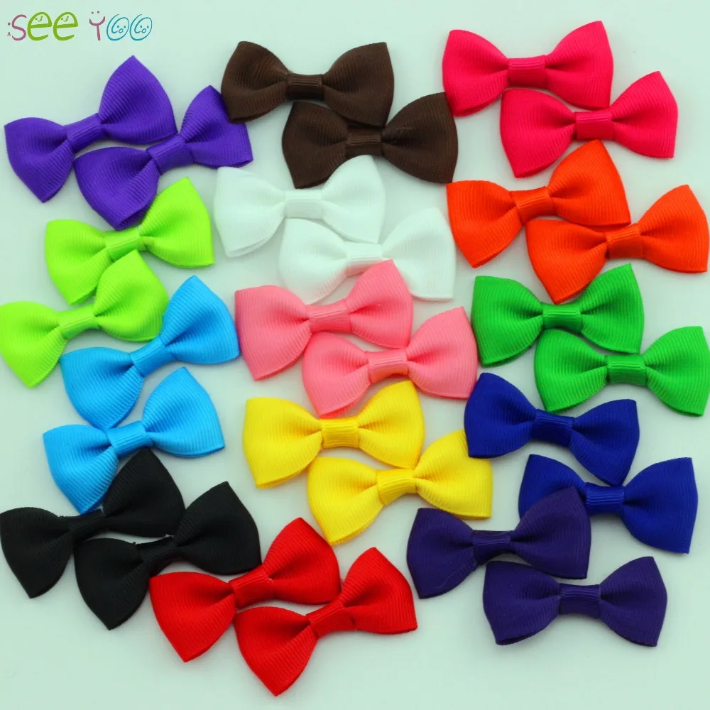

10Pc/lot 2" bebe girl grosgrain ribbon Bows for hair Girl mini Bows With Clip Kids Hair Clips Boutique hairpin Hair Accessories