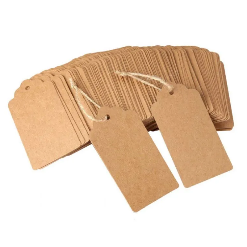 50 шт. крафт-бумага разного размера бирки для подвешивания Свадьба/День рождения