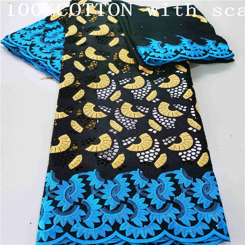 

100% Cotton Design Swiss Voile Lace In Switzerland With Stones African Dry Lace Fabric High Quality Nigerian For Wedding h19-47