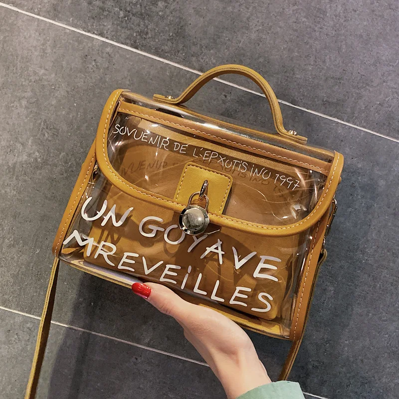 2019 летняя новая женская сумка модная Желейная Сумка для колледжа ветряная