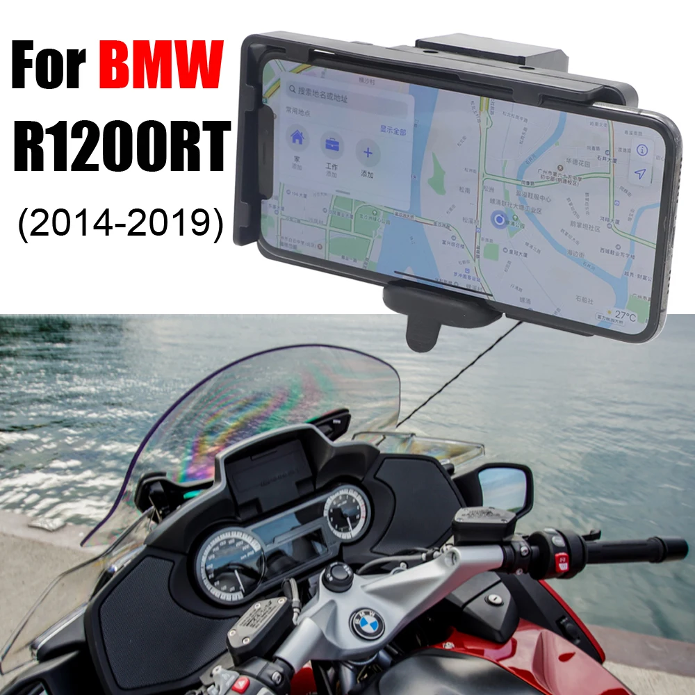 

Motorcycle GPS Navigation Bracket Replacement Parts For BMW R1200RT R1200 RT 2014-2020 2019 Phone Holders Stands USB Charging