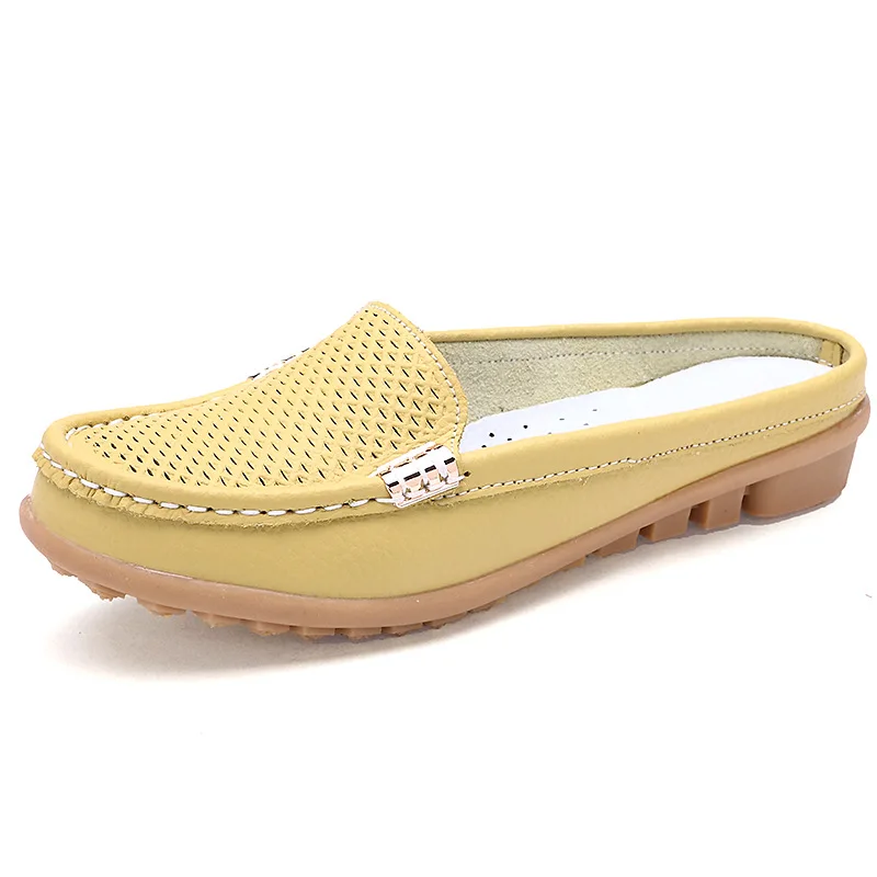 Pop Women Shoes Real Leather Moccasins Lady Loafers Soft Mules Flats Female Ladies Driving Ballet Casual Footwear | Обувь