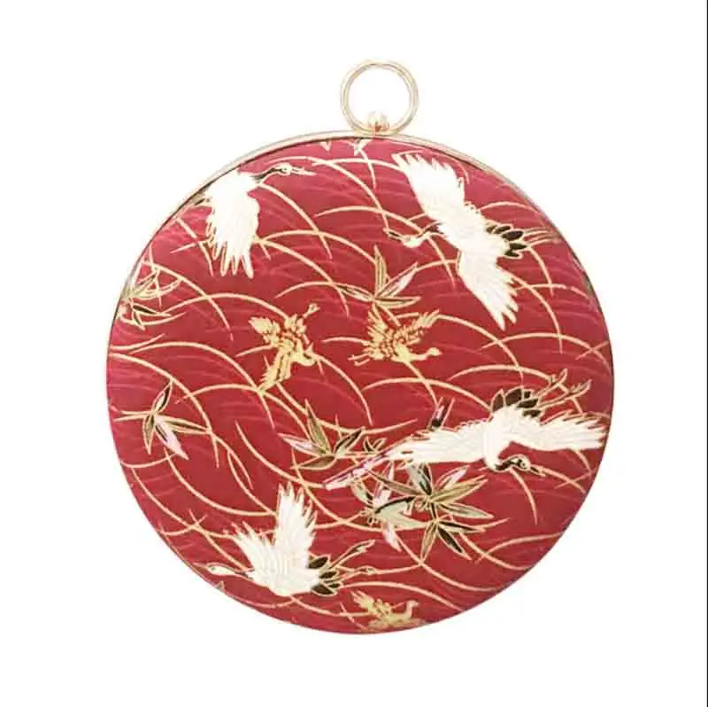 

Ancient Chinese Small Round Bag Women Hanfu Cheongsam Bag All-match Crossbody One-shoulder Portable Hanfu Accessories Handbag