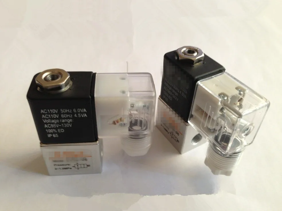 Пневматические компоненты 2/2-way Соленоидный клапан безмасляный воздушный