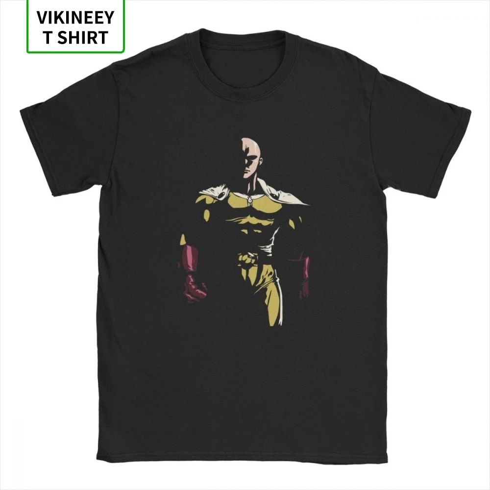 One Punch Man Футболка для мужчин Сайтама КПМ Oppai Аниме Манга забавные 100% хлопковые