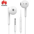 100% оригинальная гарнитура HUAWEI AM115 3,5 мм с микрофономрегулятором громкости для телефонов Huawei P9 P10 P20 P30 Lite Honor 8 9 10