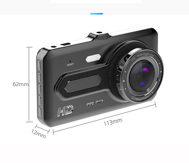 QPLOVE 4 ''сенсорный экран скрытый Автомобильный видеорегистратор HD1080P Dashcam 720P