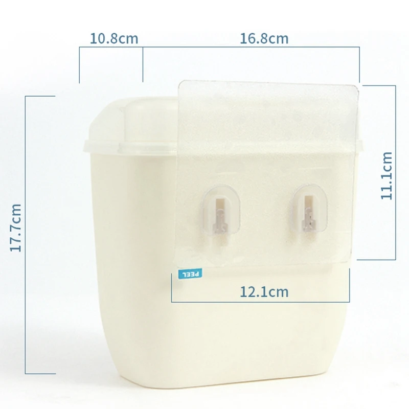 Ящик для хранения мусорные баки с настенным креплением и крышкой креативный