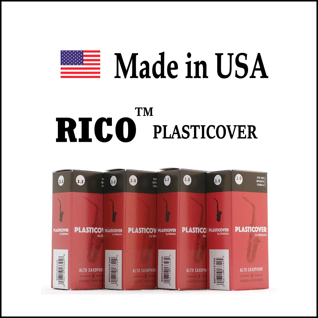 

U.S.A Original D’Addario RICO Plasticover Bb soprano sax Eb alto saxophone Bb tenor sax reed Bb clarinet reeds