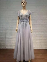 tailor shop mother of bride dresses silver champagne beads elegant occasion wear formal gown bling short beaded evening gowns