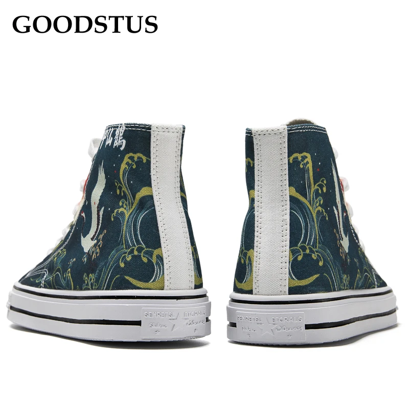 GOODSTUS/Мужская парусиновая обувь в китайском стиле Удобная дышащая для влюбленных