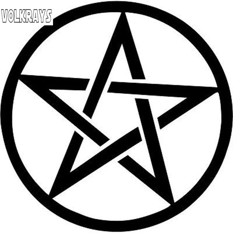 Модная Автомобильная наклейка Volkrays пентаграмма звезды символические аксессуары