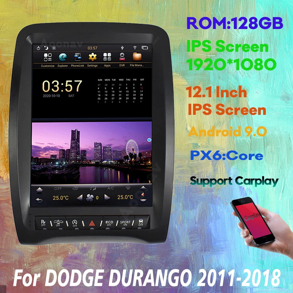 Мультимедийный автомобильный радиоприемник Tesla Style PX6 стереопроигрыватель 2 Din