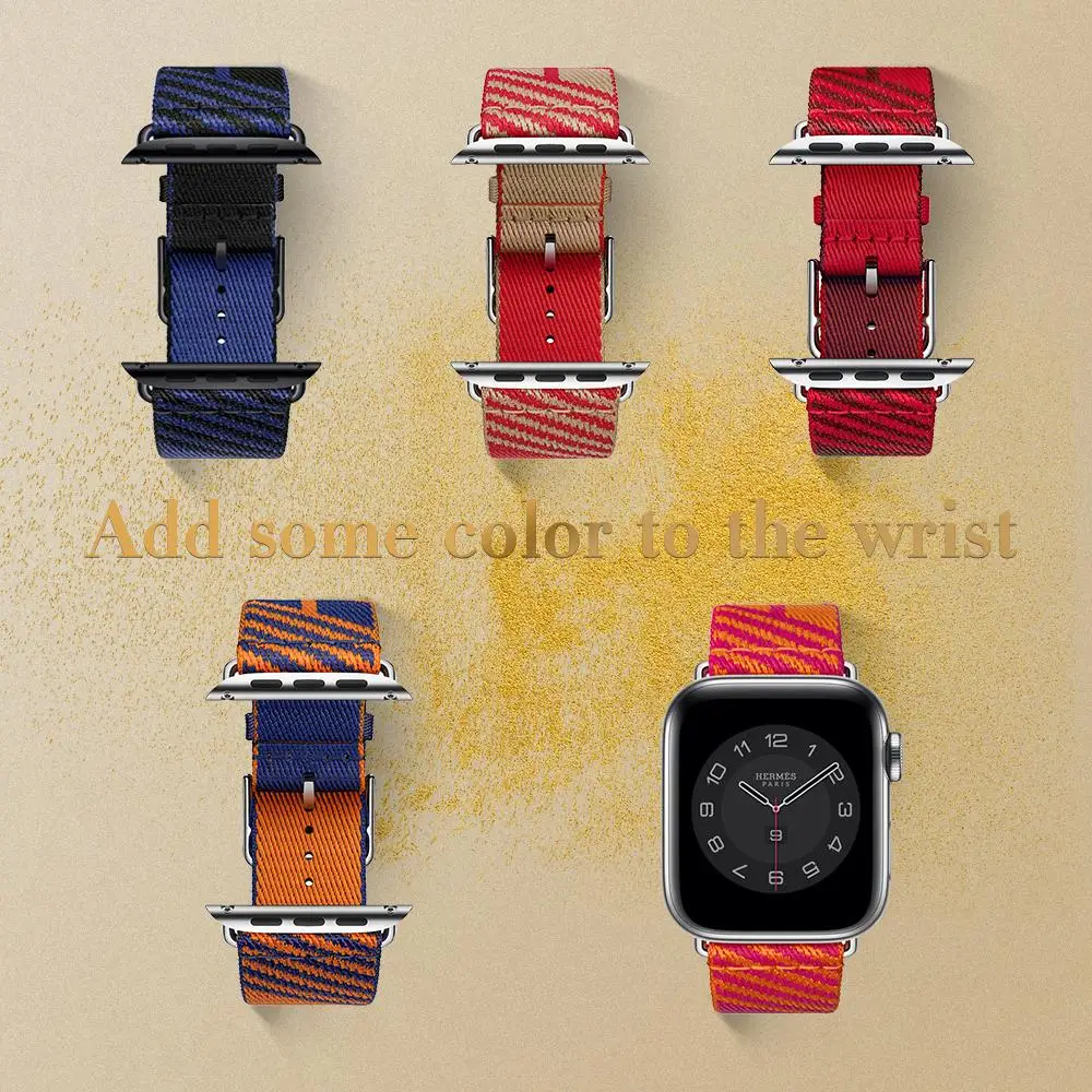 Ремешок нейлоновый для Apple Watch Band 38 мм 40 44 42 мм|Ремешки часов| |