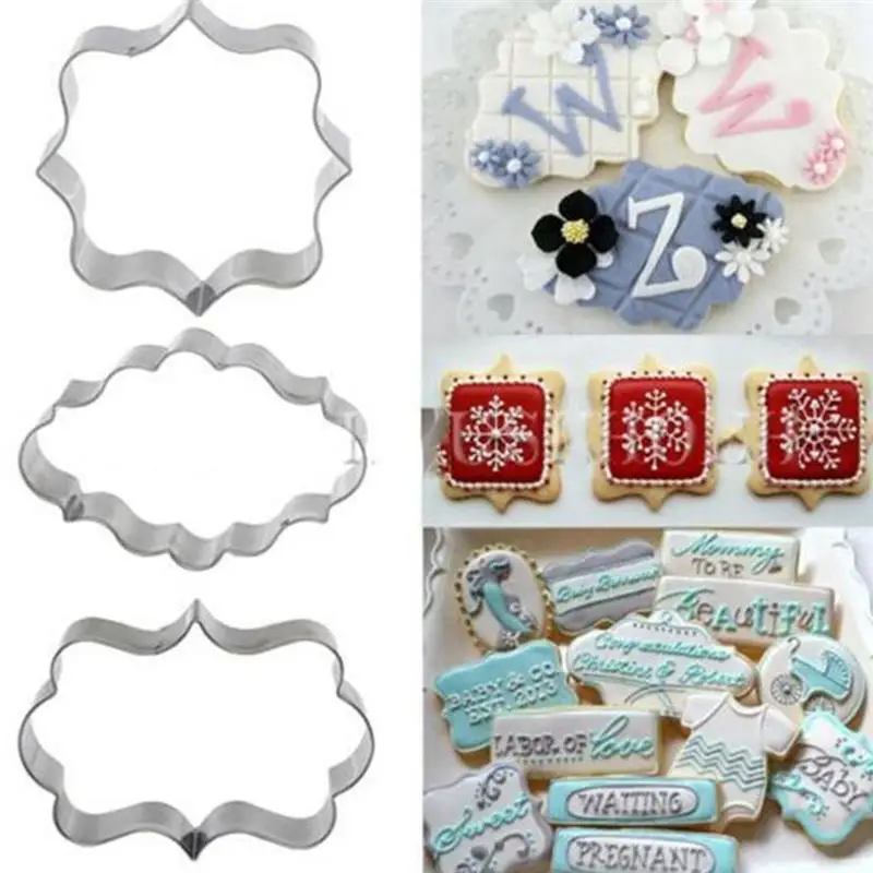 1pc Cookie Cutter Cloud Rectangle Square Shape DIY Fondant Mold Biscuit Baking Tools For Kitchen Home Supplies | Дом и сад