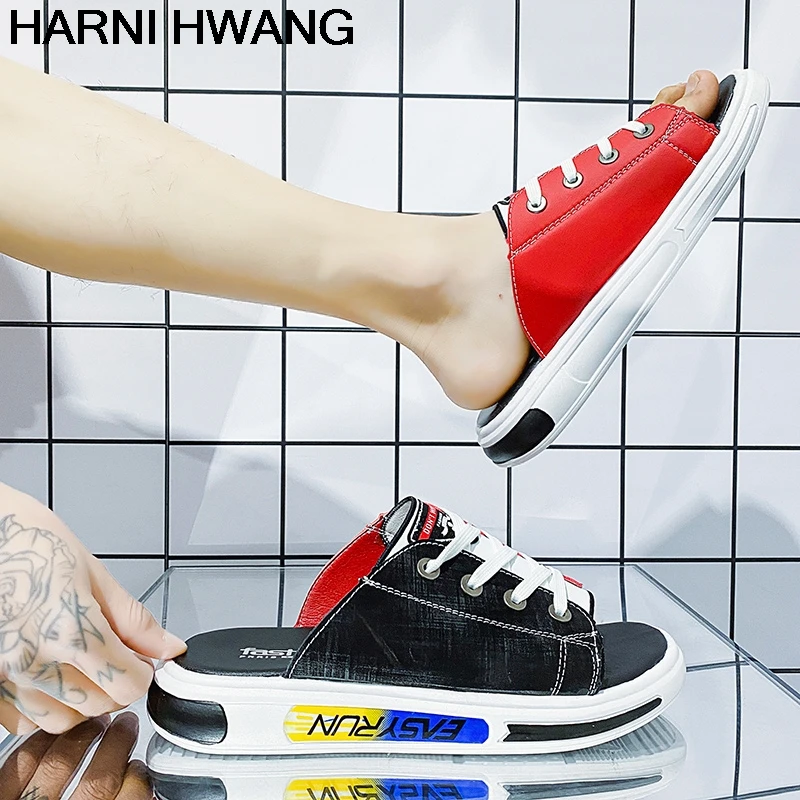 

Men'S Slippers Summer New Style Denim Retro Sandals Daily Fashion Casual Trend Sandals And Slippers Size 39-44 Wholesale