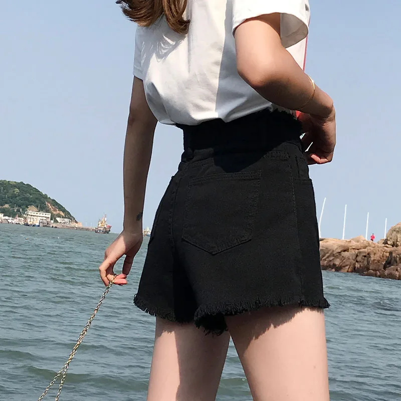 

Zoenova 2021 Summer New Arrival Denim Shorts Women'S High Waist Slimming Large Size Loose Wild Wide-Leg A-Line Trend Jeans