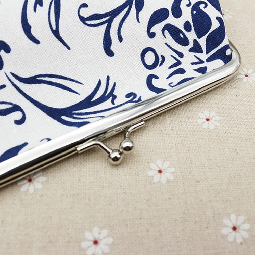 Простой женский кошелек в этническом стиле держатель для карт с застежкой монет