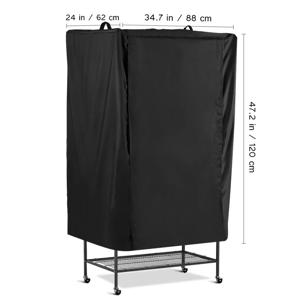 

POPETPOP Birdcage Covers Breathable Sleep Helper Accessory Shading Cloth for Pet Bird (Black)