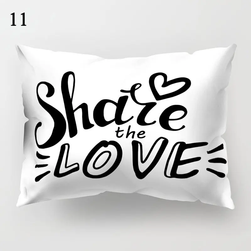 

30*50 cm Simple Geometric Pillow Case Sofa Seat Living Room Rectangle Soft Cushion Cover Home Decoration