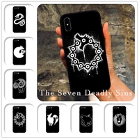 the seven deadly sins art design phone case for iphone 12 mini 11 pro max xs x xr unique soft mobile shell 8 6s 6 7 plus se 5s