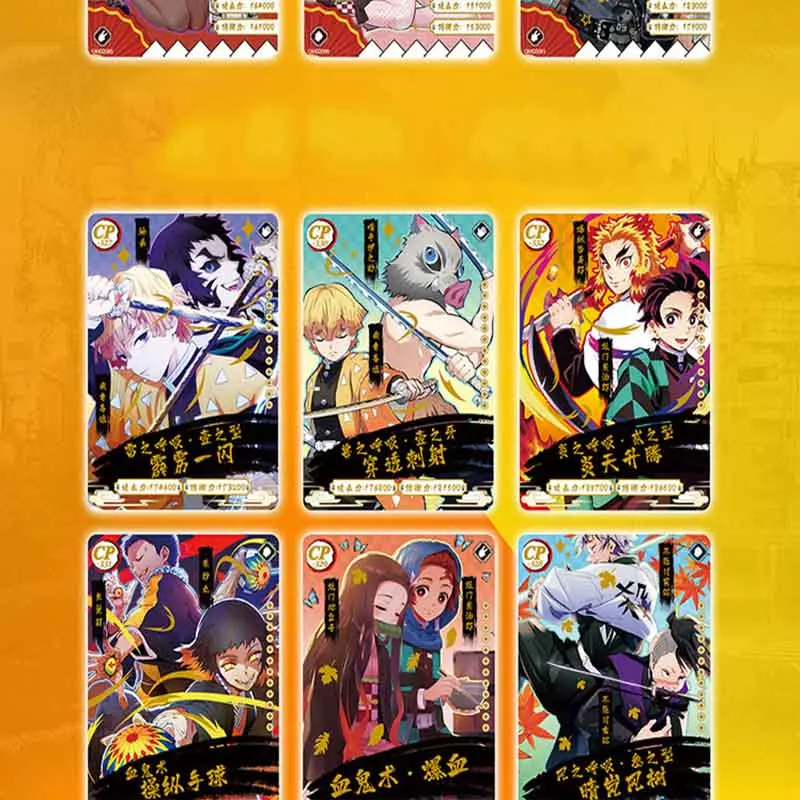 Demon Slayer No Yaiba бумажная карточка буквы одна игра Дети Аниме периферийный персонаж