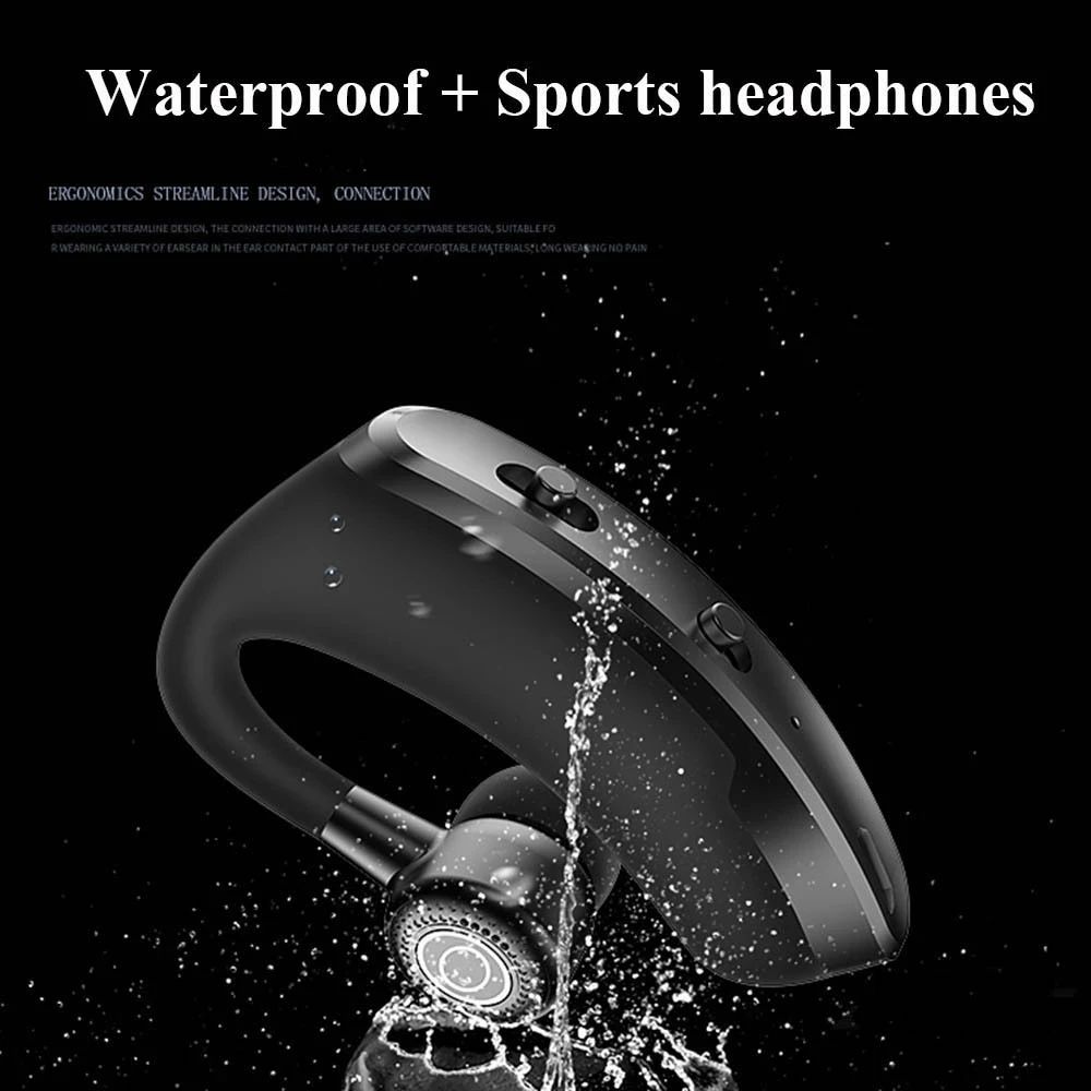 V9 Hanging Ear Type Bluetooth Earphone Handsfree wireless Bluetooth Headset Business Style Headphones With Mic Sport Driver