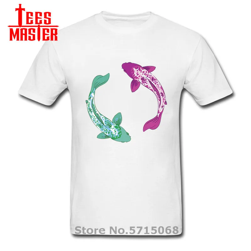 Новый дизайн кои Инь Ян футболка для мужчин китайский Стиль Тай Чи дерьмо цена