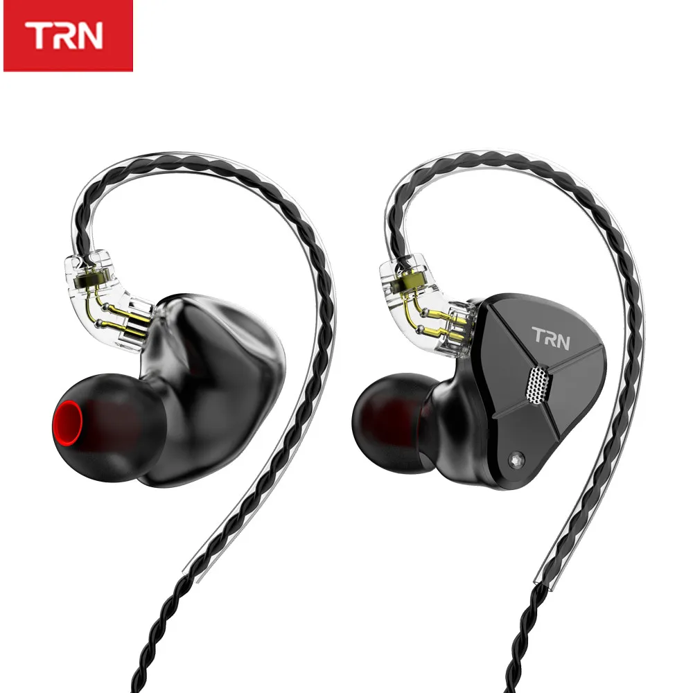 TRN BA5 5BA 10 шт. сбалансированные арматурные наушники вкладыши HIFI металлическая