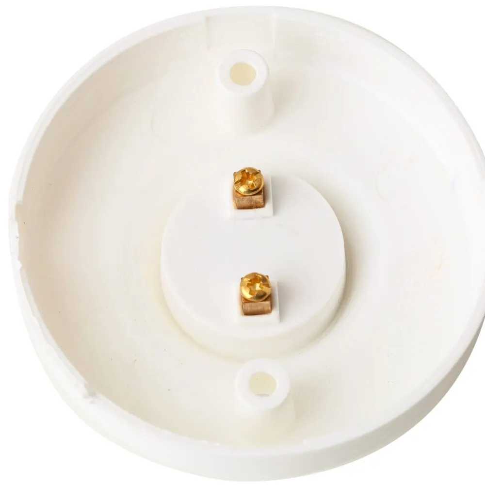 

1Pc 2017 New E27 Round Plastic Base Screw Light Bulb Lamp Socket Holder White