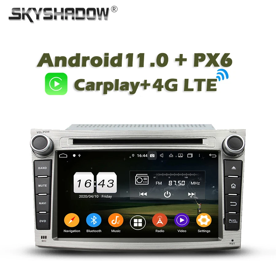 Автомобильный DVD-плеер Android 11 4 Гб RAM 8 ядер GPS Google Map радио wifi Bluetooth 5 0 для Subaru Legacy outback