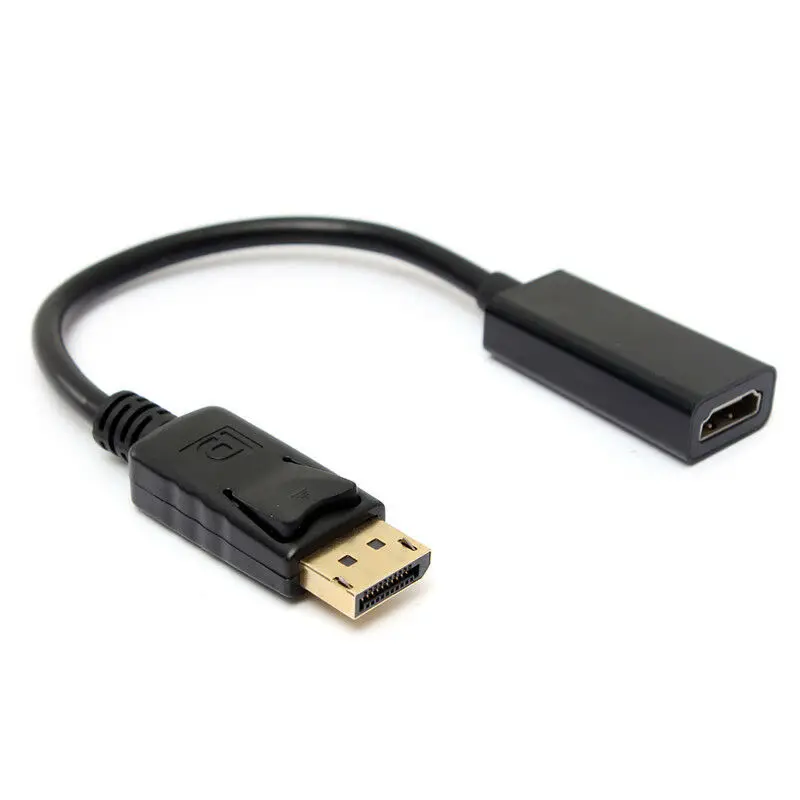 DHL 100 шт порт дисплея к HDMI адаптер DP конвертер мужчин и женщин золотой шнур с