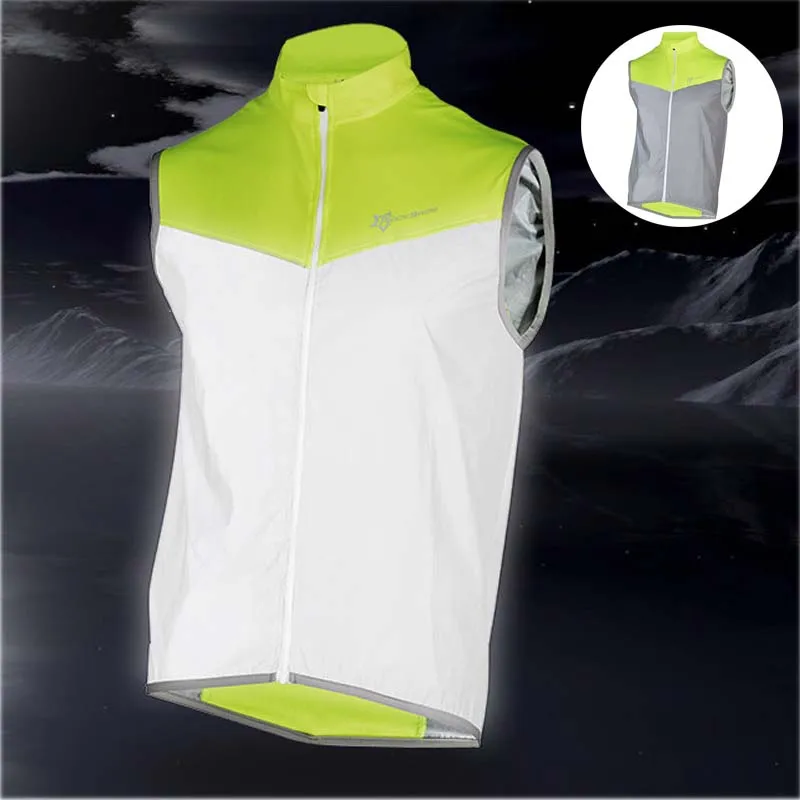 Мужской светоотражающий дышащий велосипедный жилет ROCKBROS одежда Джерси без