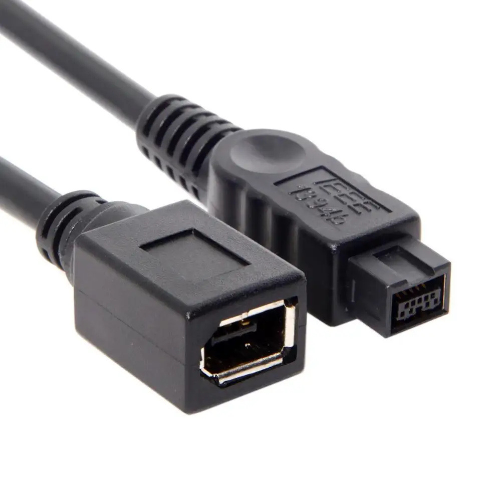 Кабель адаптер IEEE 1394 IEEE1394 6 контактный разъем до 1394b 9 штекер Firewire от 400 800 10 см 0 1