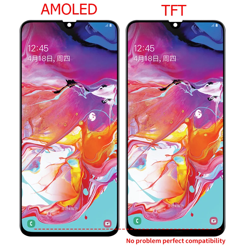 ЖК дисплей AMOLED для Samsung Galaxy A70 6 7 &quot с сенсорным экраном в сборе A705F/DS SM A705F