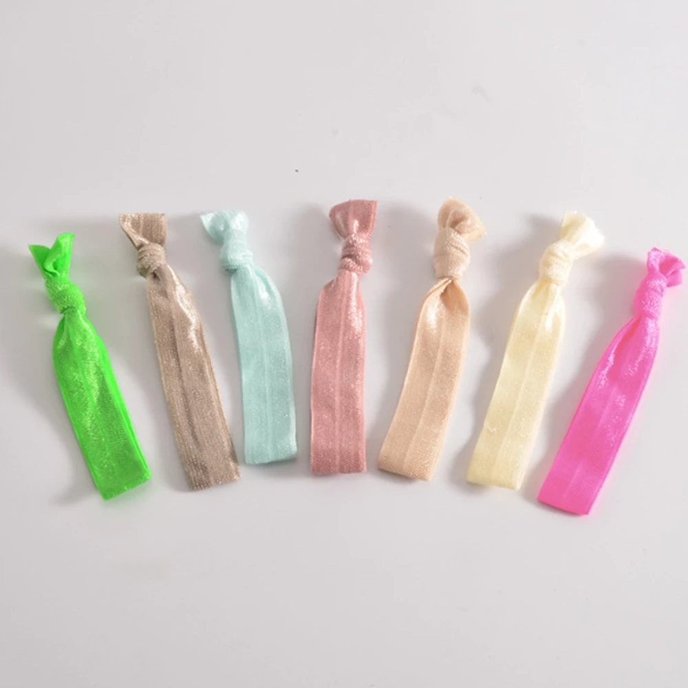 10 шт./компл. эластичная повязка для волос с симпатичным узлом лента держатель