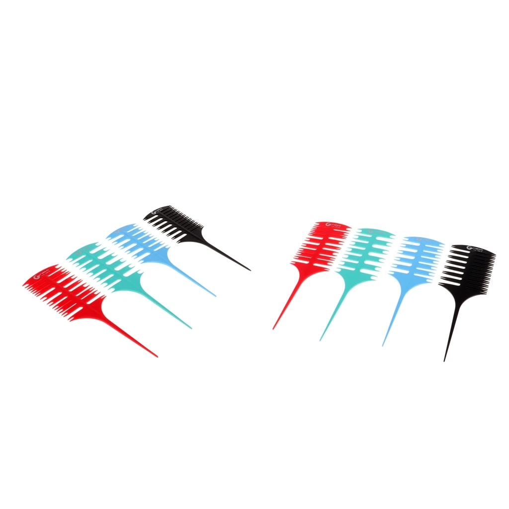 

8Pieces Sectioning Weaving Highlighting Hair Comb Dyeing Hair Combs Tool