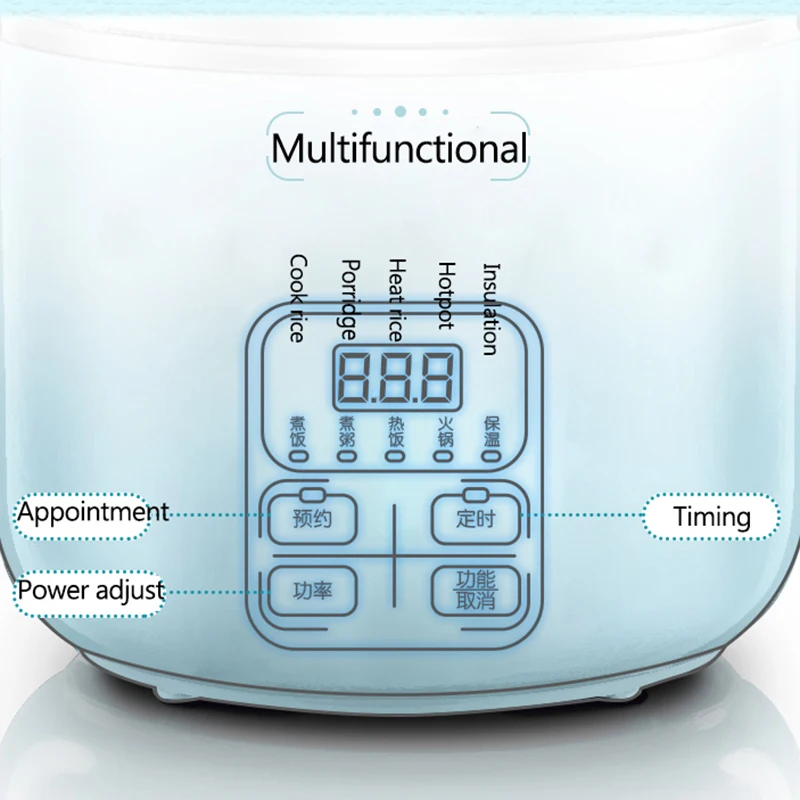 Электрический Ланч-бокс 2 л мультиварка умная портативная рисоварка термоварка