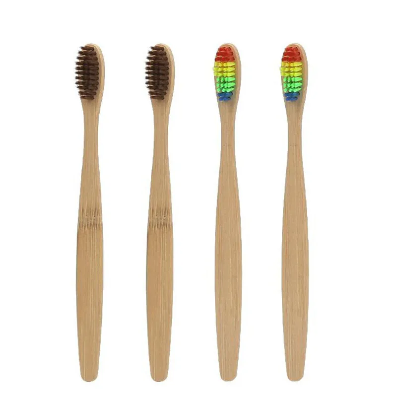 

1pc ECO Friendly Toothbrush Bamboo Toothbrushes Resuable Portable Adult Wooden Soft Tooth Brush For Home Travel Hotel